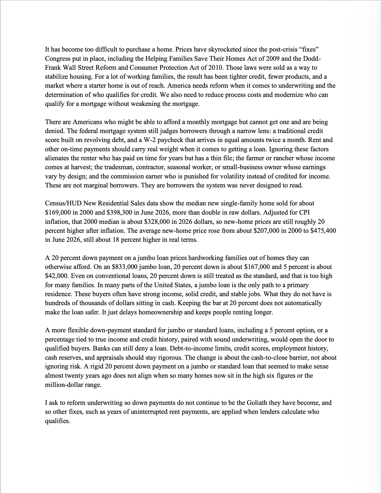 Mortgage Letter 2