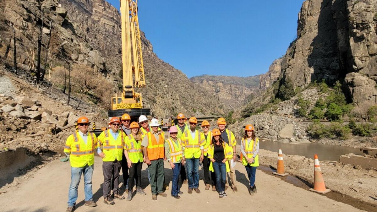 Roadworkers Photo with Rep. Boebert