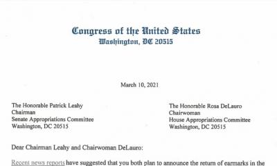 Earmarks letter