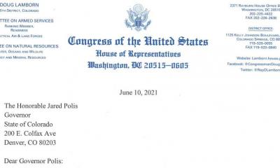 Rep. Boebert letter to Gov. Polis